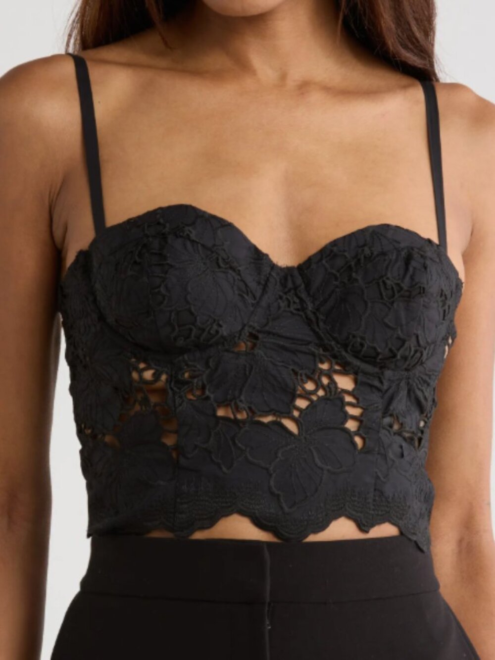 L'AGENCE Sonya Bralette Size-S Color-Black